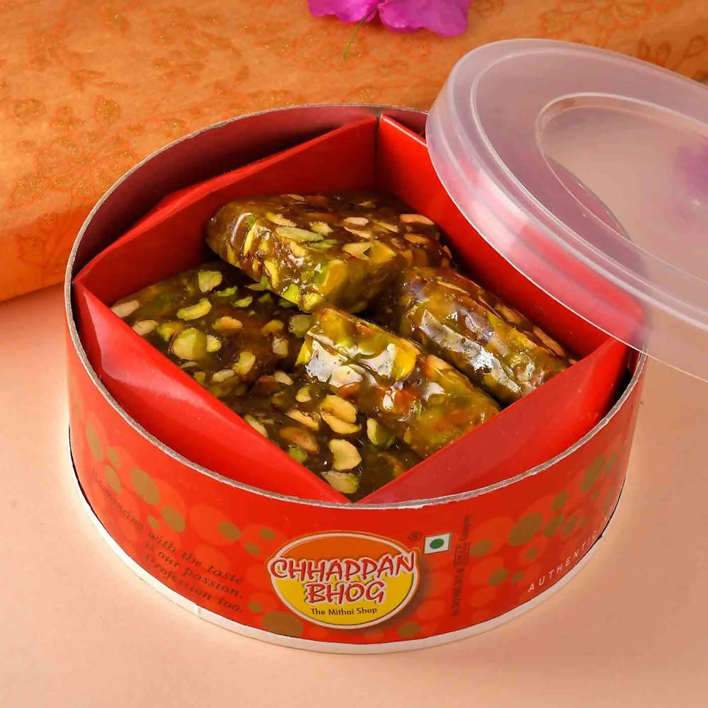 Peacock Rakhi And Kesar Pista Karachi Halwa