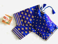 Vamika Blue Banglori Silk Embroidery Blouse