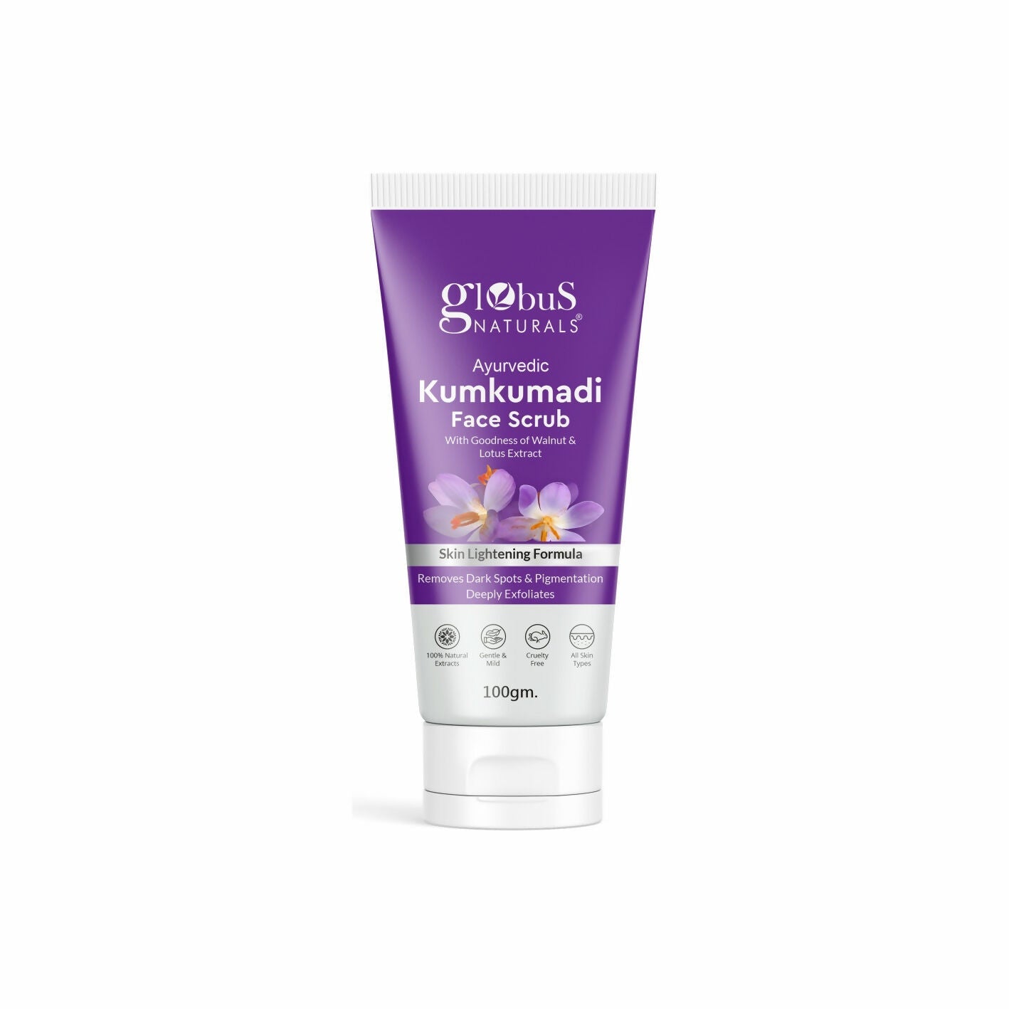 Globus Naturals Ayurvedic Kumkumadi Skin Lightening Face Scrub