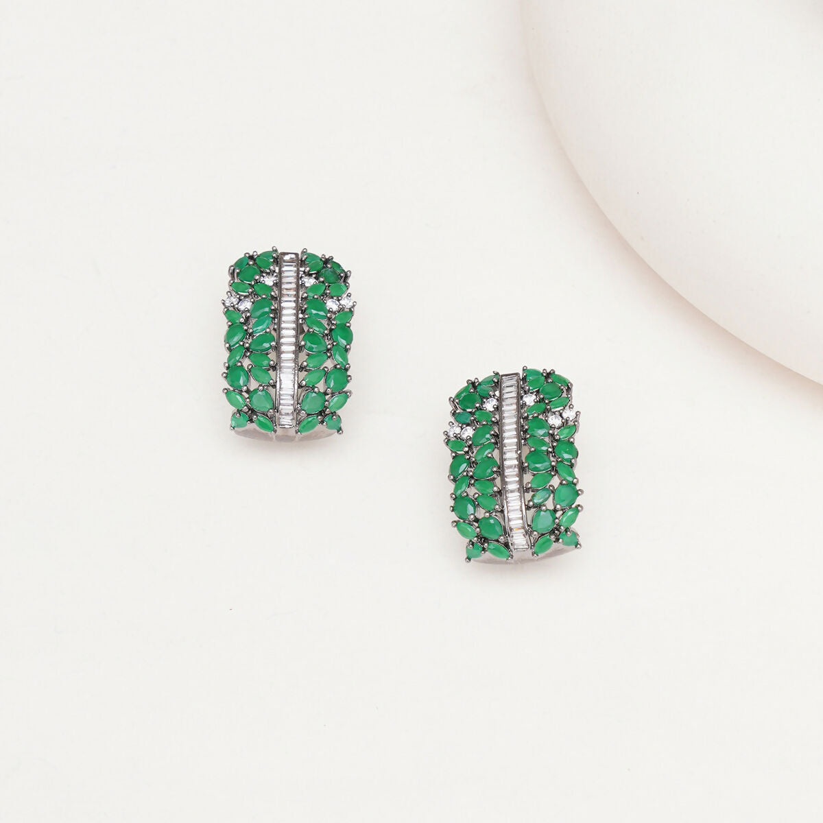 Jade Oversized Half Loops- Ruby Raang
