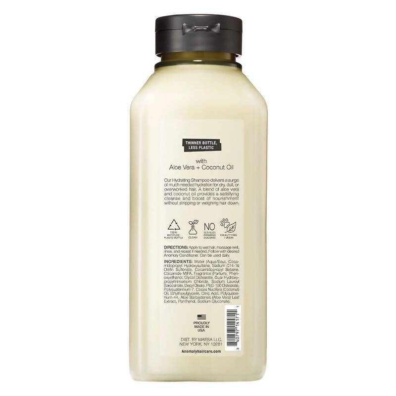 Anomaly by Priyanka Chopra Hydrating Shampoo With Aloe Vera & Coconut Oil, Hydration For Dull & Dry Hair