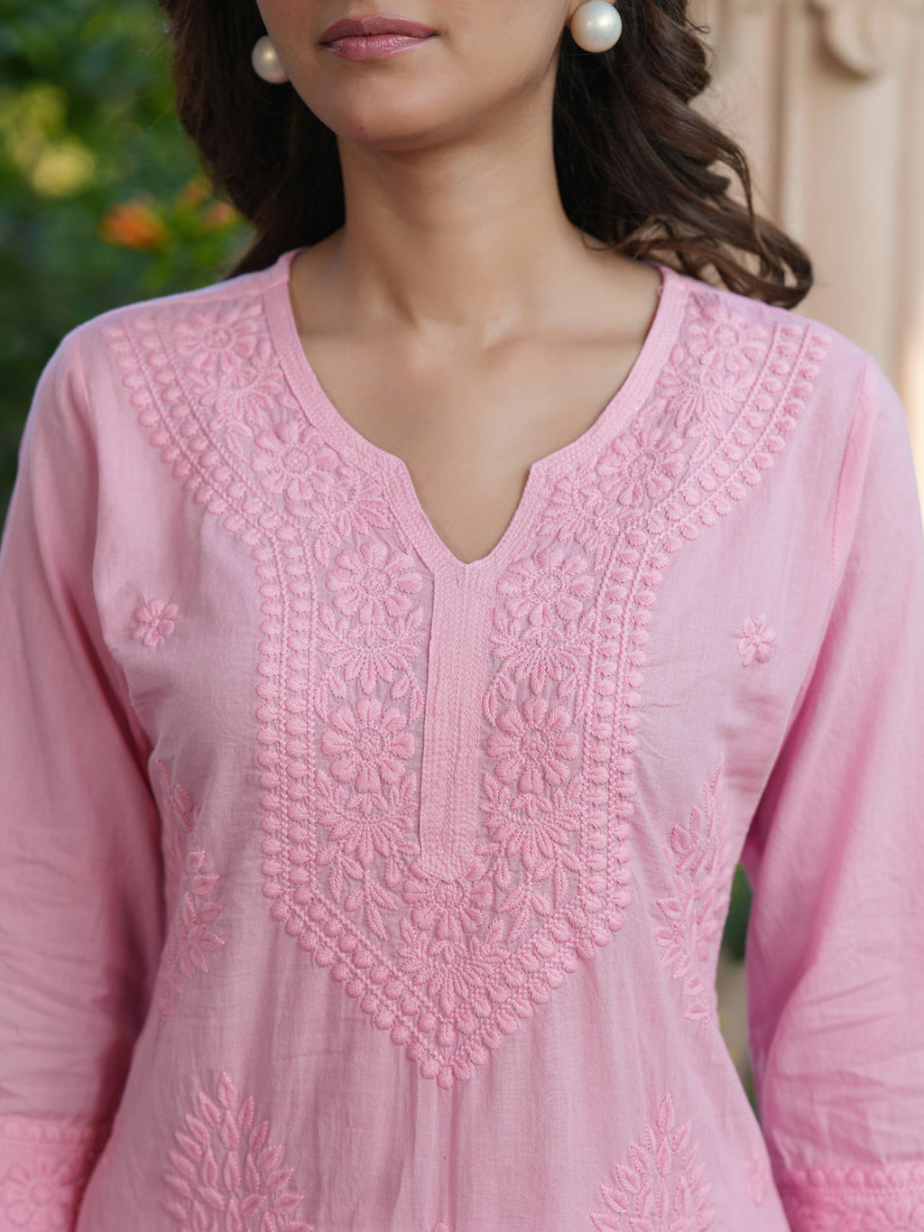 Janasya Bright Cotton Ombre Straight Kurta