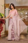 Vamsee Vijaytara Lavender Organza Saree