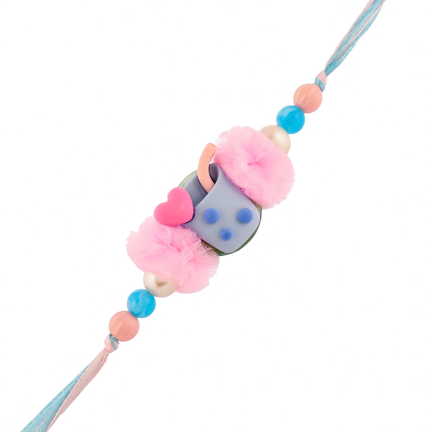 trueBrowns X Voylla Colourful Monkey Face Beaded Kids Rakhi For Kids