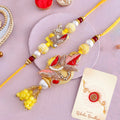 trueBrowns X Voylla Faux Pearls And Kundan Gems Bhaiya Bhabhi Lumba Rakhi