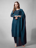 Jyoti Fashion Women's Morpich Cotton Blend Embroidered Kurta Set