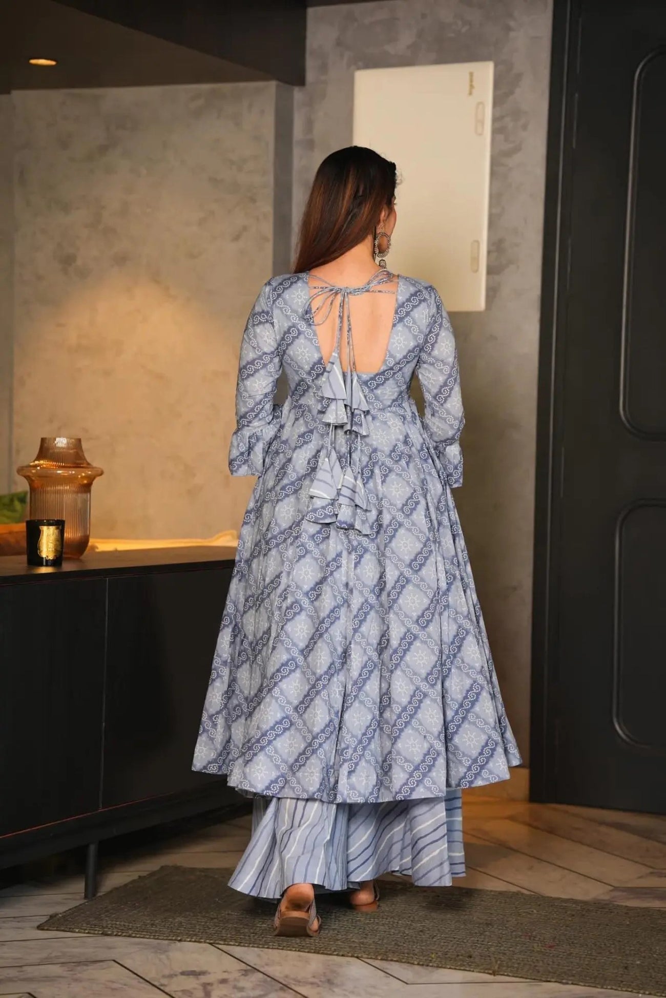 Jyoti Fashion Women's Grey Cotton Silk Heavy Digital Printed Kurta Set