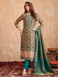 Jyoti Fashion Women's Green Pure Tissue Shimmer Floral Digital Print With Zardoshi Hand Work Salwar Suit Set