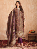 Jyoti Fashion Women's Purple Pure Tissue Shimmer Floral Digital Print With Zardoshi Hand Work Salwar Suit Set