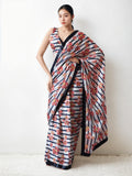 Jyoti Fashion Women's Multicolor Chinon Digital Printed Ready To Wear Saree with Blouse