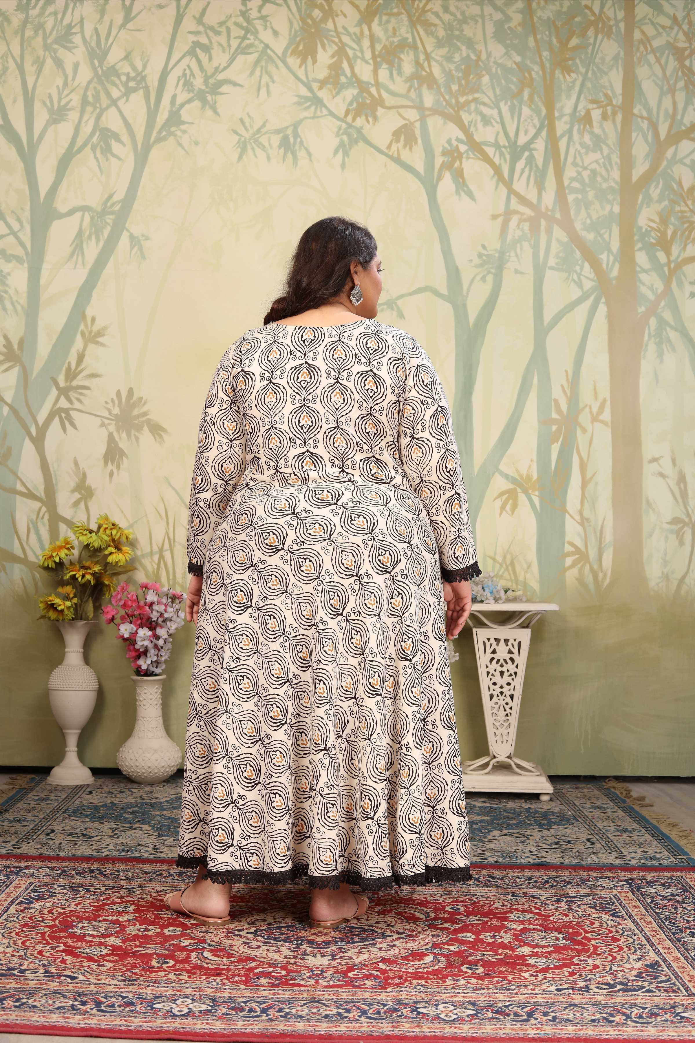 Jyoti Fashion Women's Grey Rayon Floral Print with Sequins Designer Anarkali Set