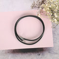 NVR Men Black Wraparound Bracelet