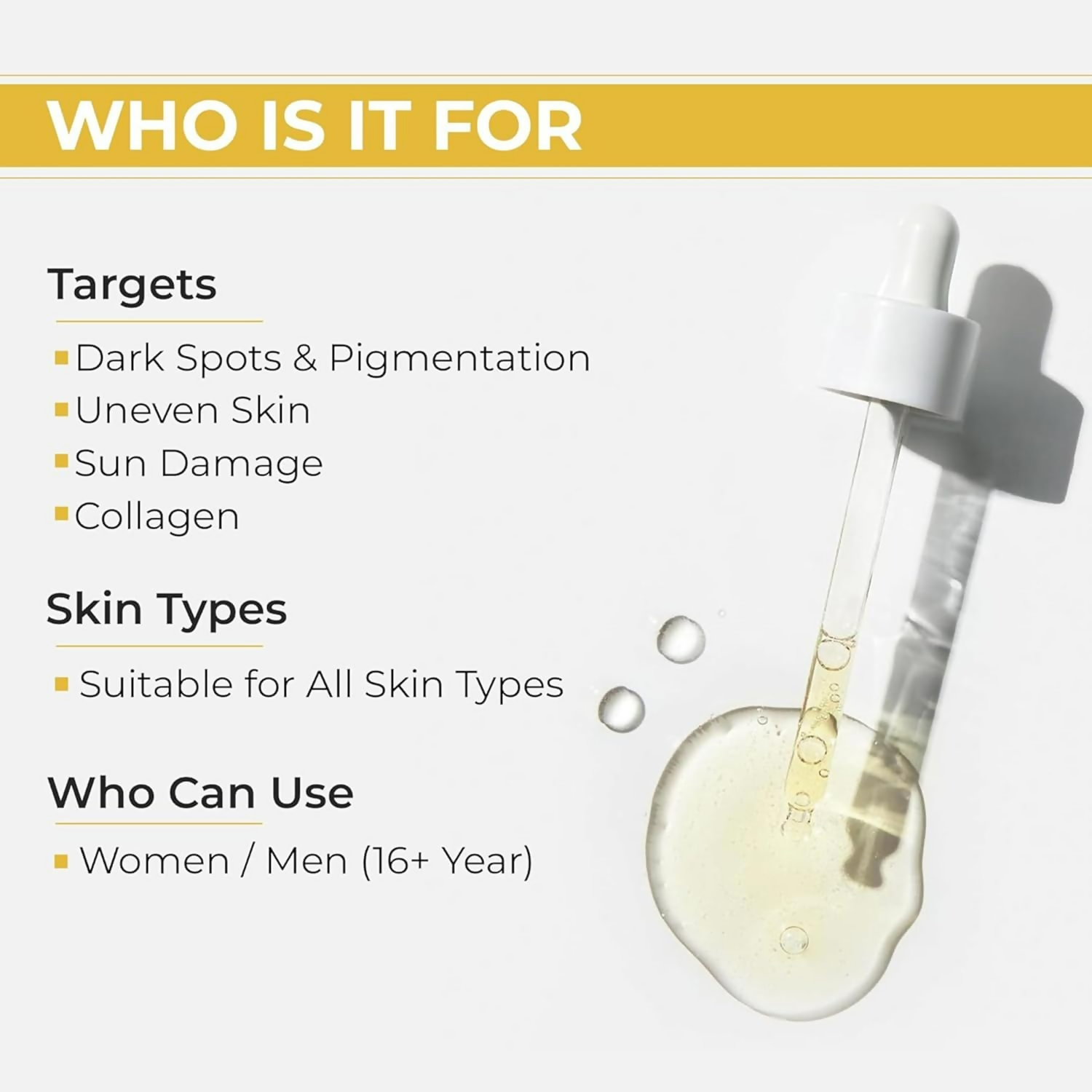 Proskire 10% Vitamin C Serum With Hyaluronic Acid & Orange Ext For Skin Brightening