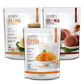 Skyroots Jowar Idli Mix + Jowar Flakes Chivda + Ragi Idli Mix Combo Pack