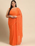 Ahalyaa Women's Traditional wear Saree - Orange