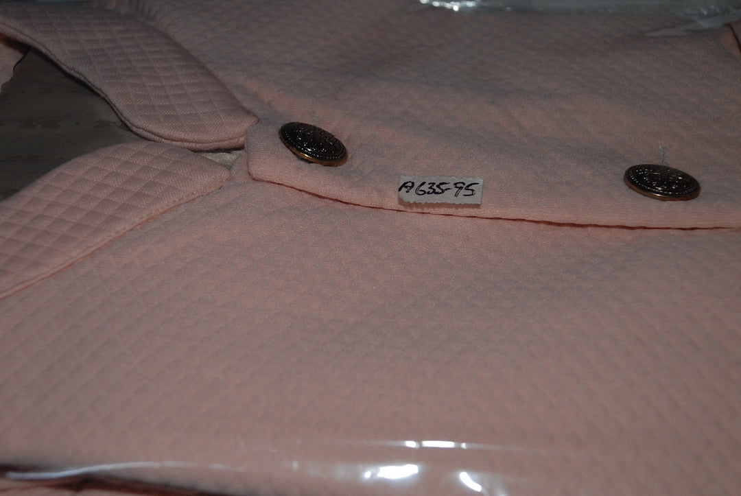 Jompers Men Solid Dupion Kurta Pajama with Woven Nehru Jacket (Peach)
