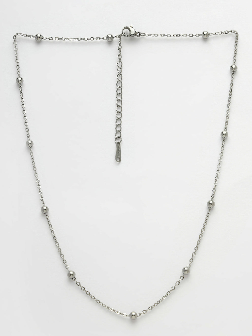 NVR Women's Set of 3 Silver-Toned German Silver Oxidised Chain