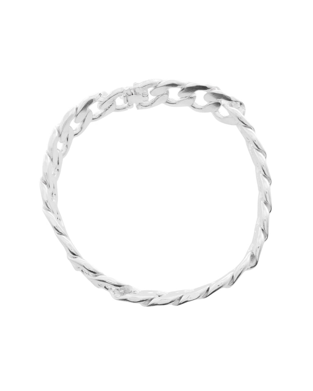 Jewels Nest Stylish Silver-Plated Chain Bracelet