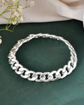 Jewels Nest Stylish Silver-Plated Chain Bracelet