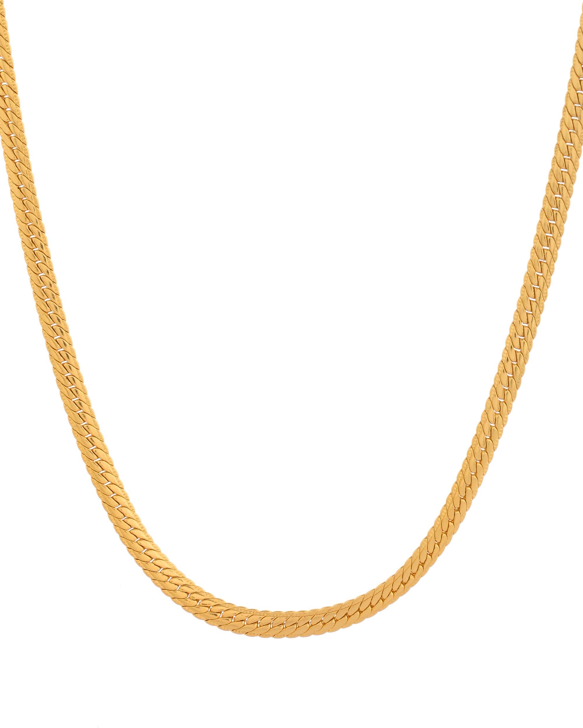 Jewels Nest Gold-Plated Stainless Steel Sleek Chain for Women