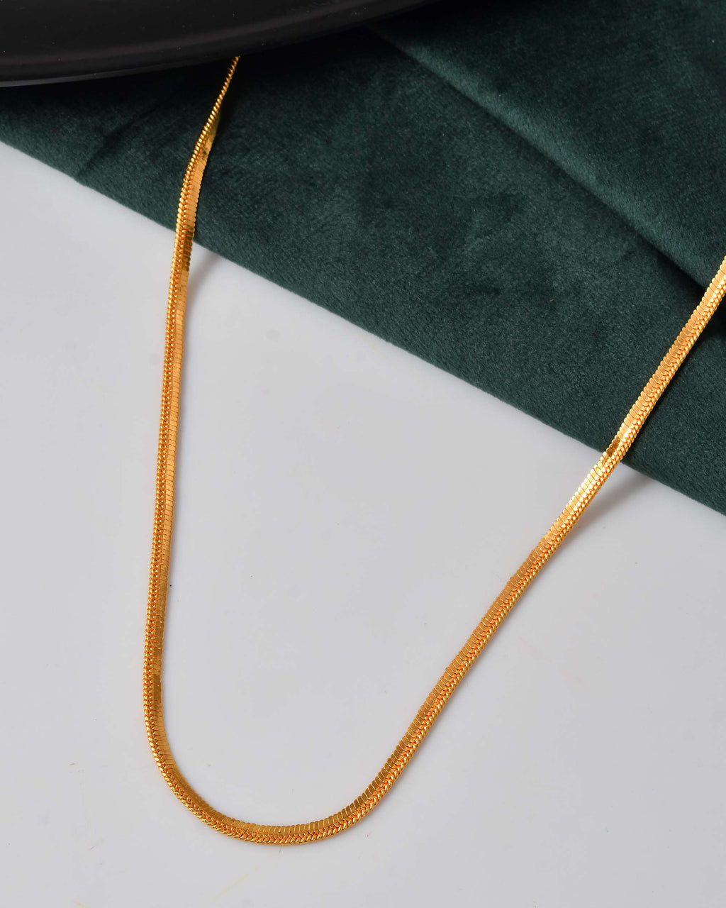 Jewels Nest Gold-Plated Stainless Steel Sleek Chain for Women