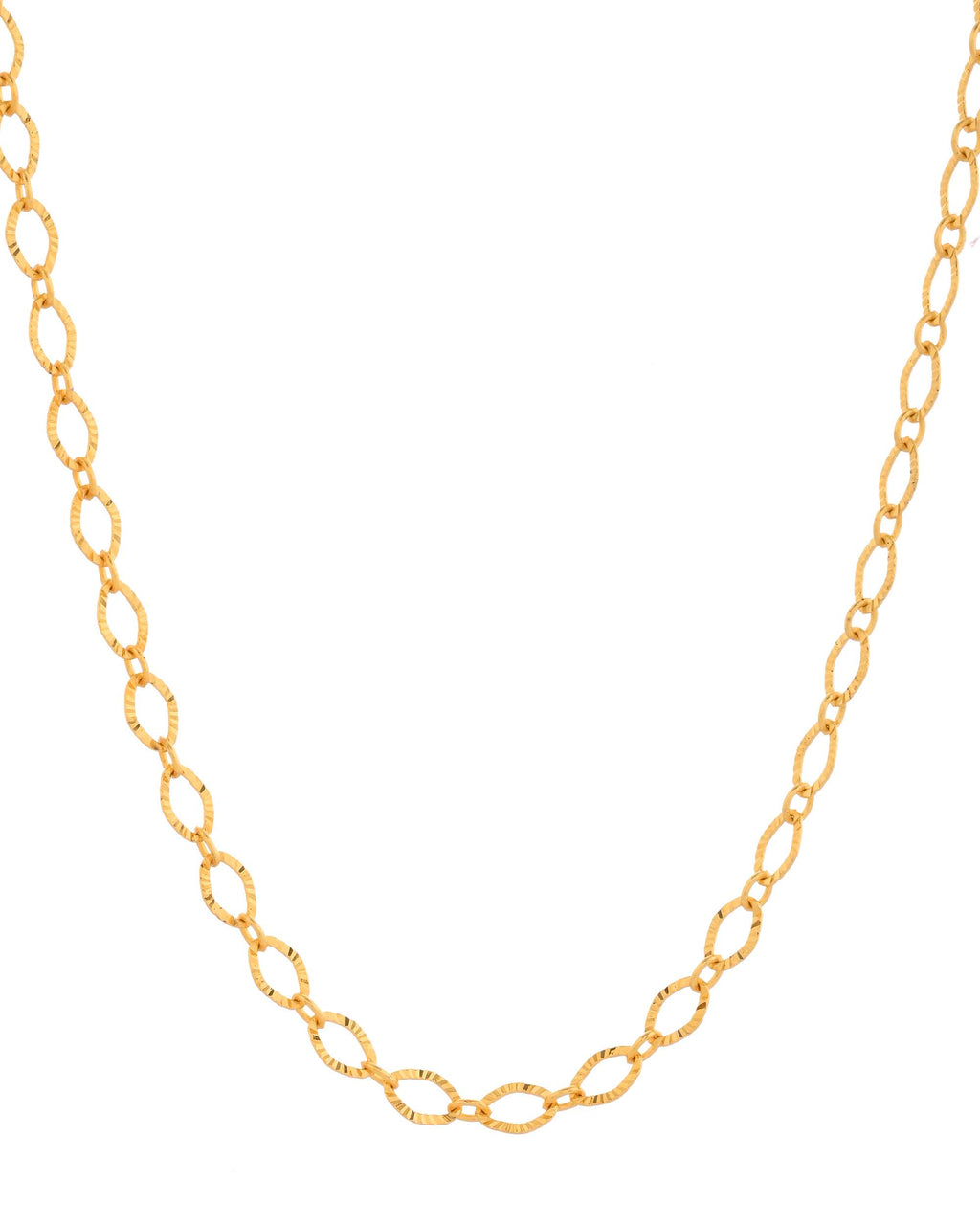 Jewels Nest Chunky Twisted Oval-Link Gold Chain
