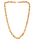 Jewels Nest Dual-Tone Twisted Gold Chain – Bold and Elegant