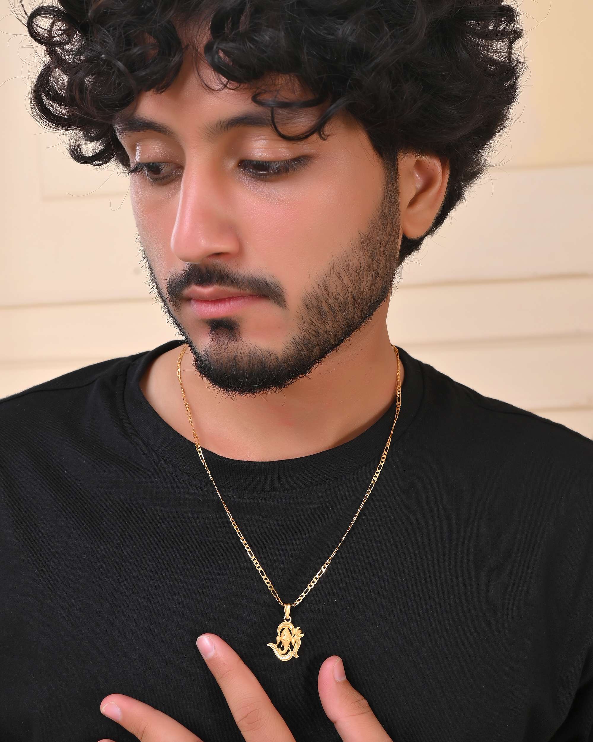 Jewels Nest Trendy Shiva Om Chain Necklace – Unisex Jewelry