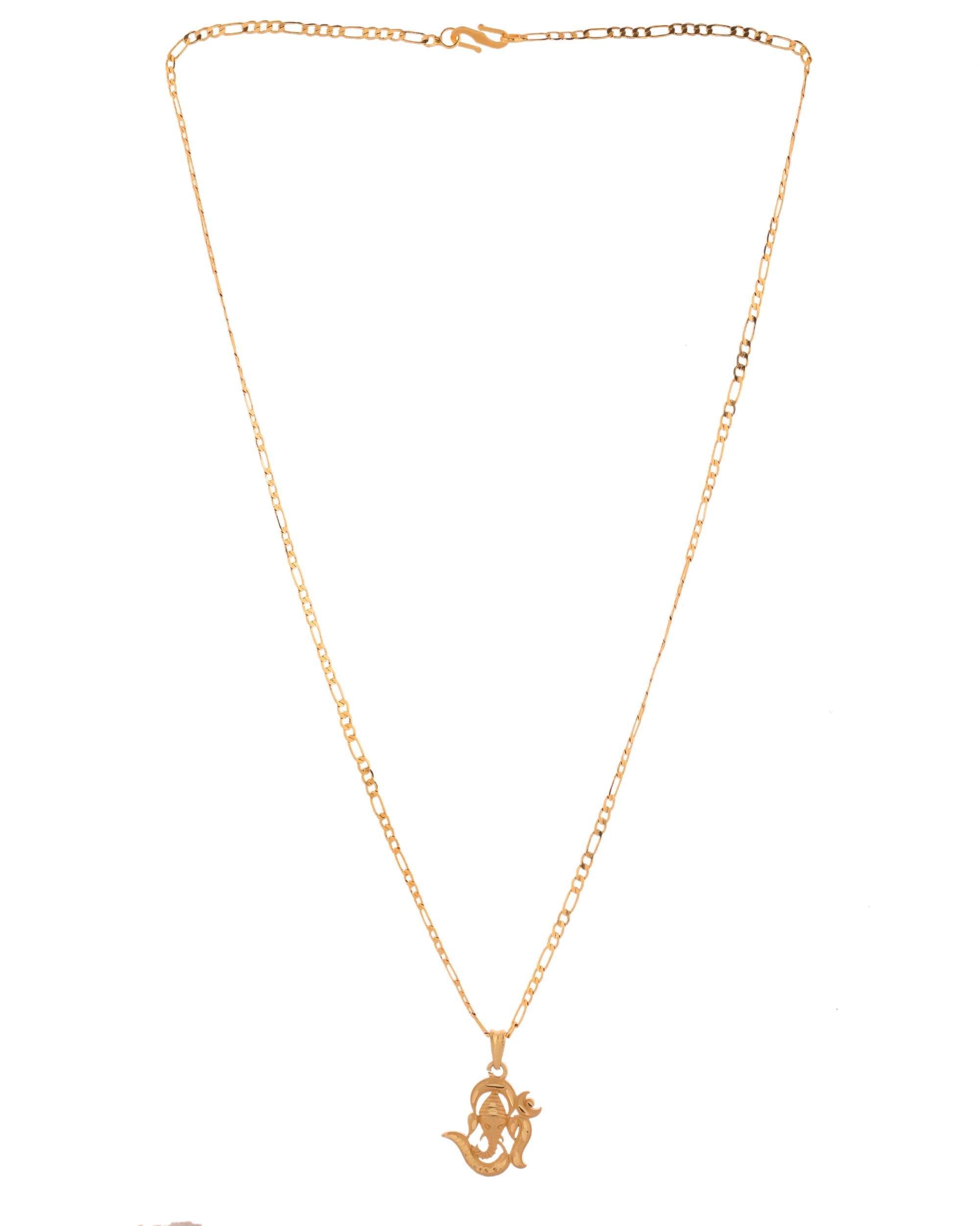 Jewels Nest Trendy Shiva Om Chain Necklace – Unisex Jewelry