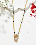 Jewels Nest Elegant Floral Pendant Gold-Polished Mangal Sutra