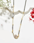 Jewels Nest Elegant Swirl Gold-Polished Mangal Sutra