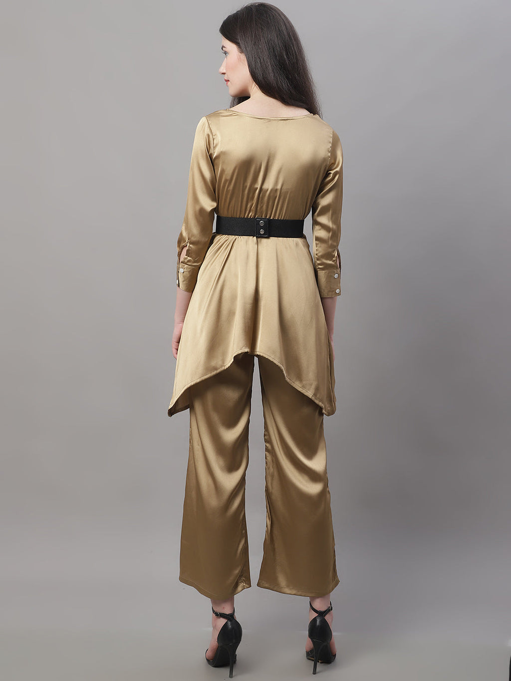 Jainish Women's stylish Co-ords with belt - JGolden