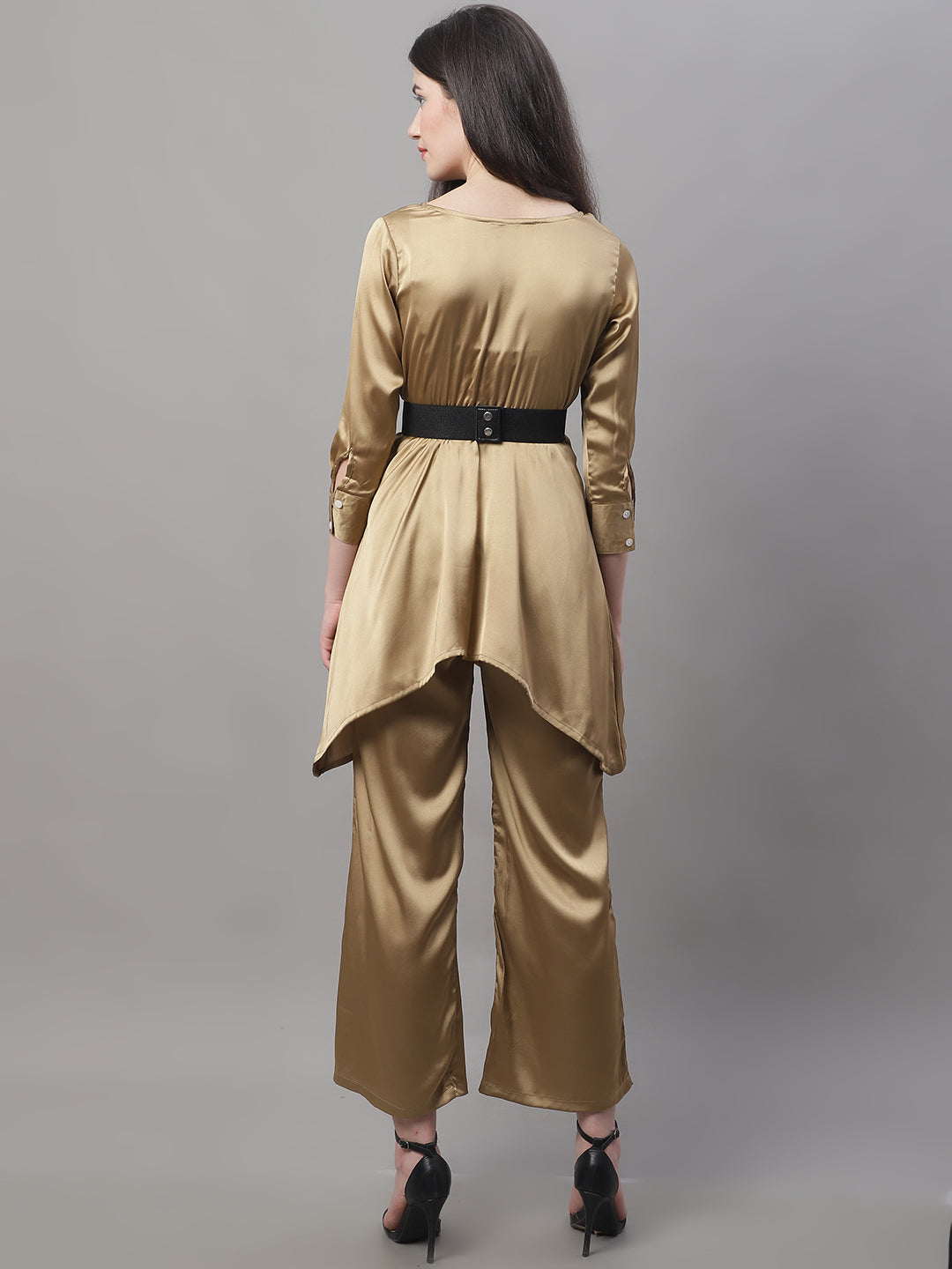 Jainish Women's stylish Co-ords with belt - JGolden