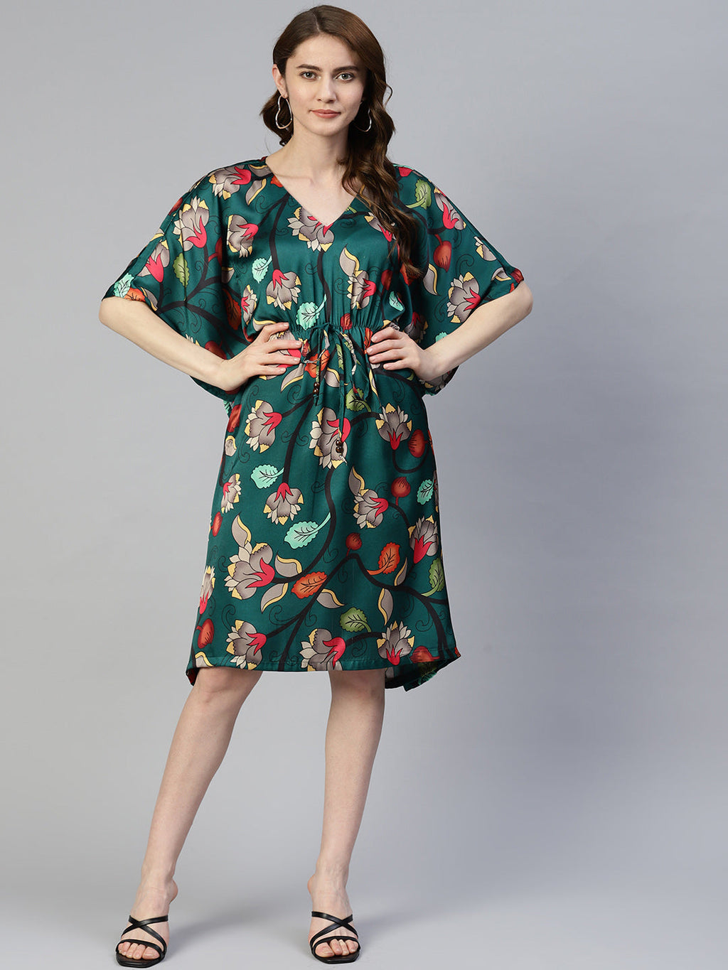 Jainish Women's Green Kaaftan dress