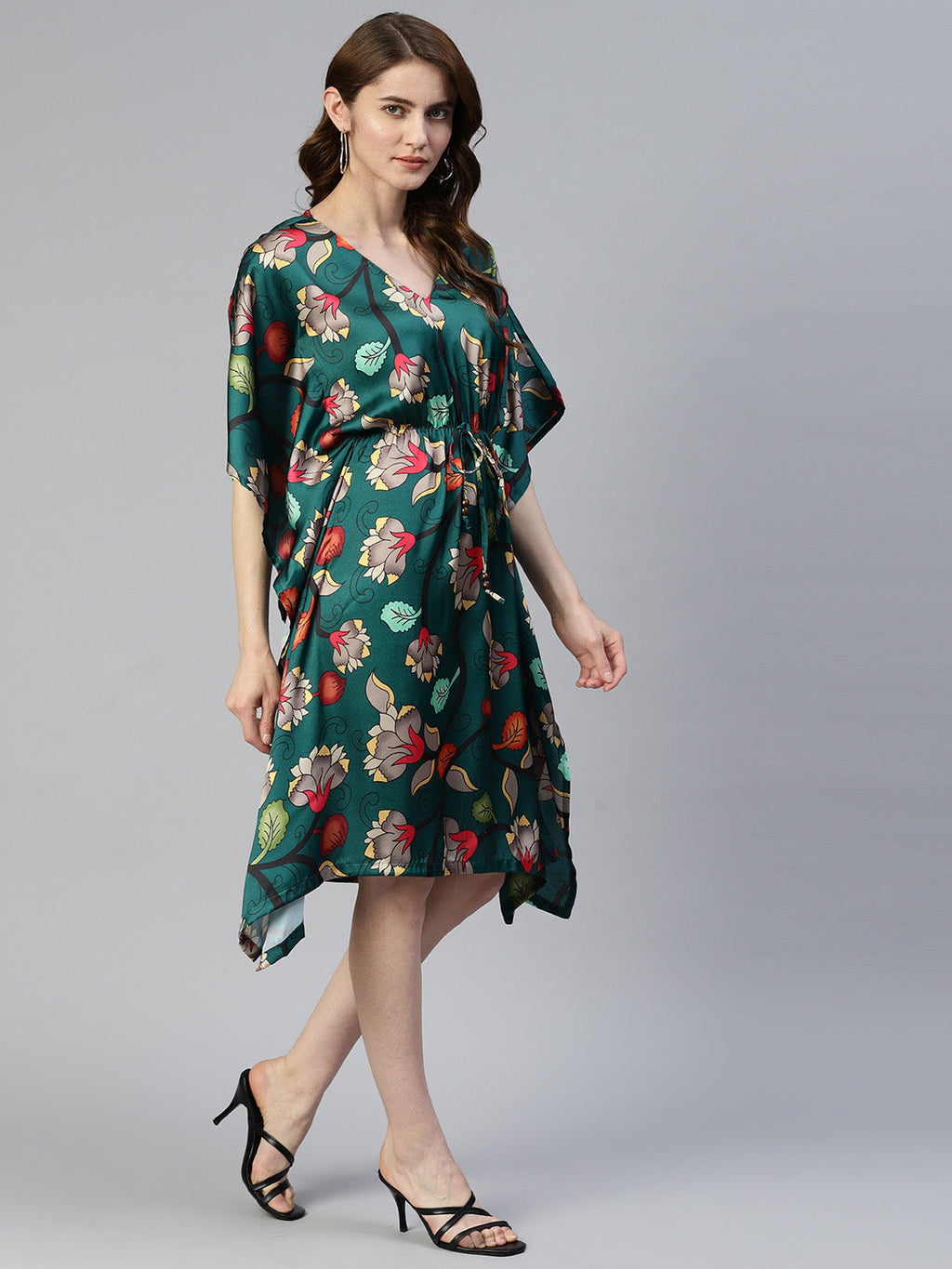 Jainish Women's Green Kaaftan dress