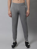 Jainish Men's Grey Solid Streachable Lycra Trackpants