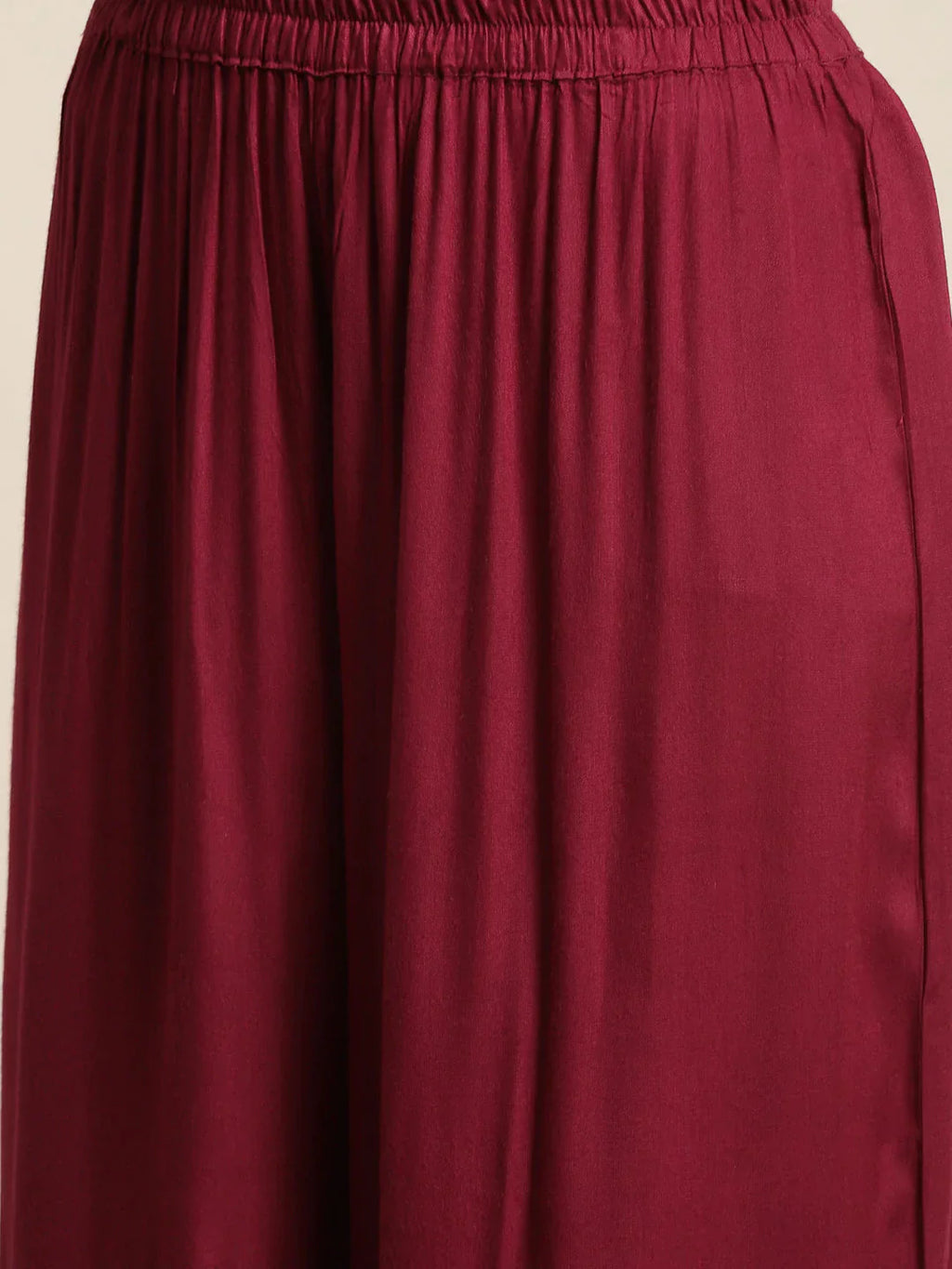 Jompers Women's Maroon Embroidered Kurta with Sharara