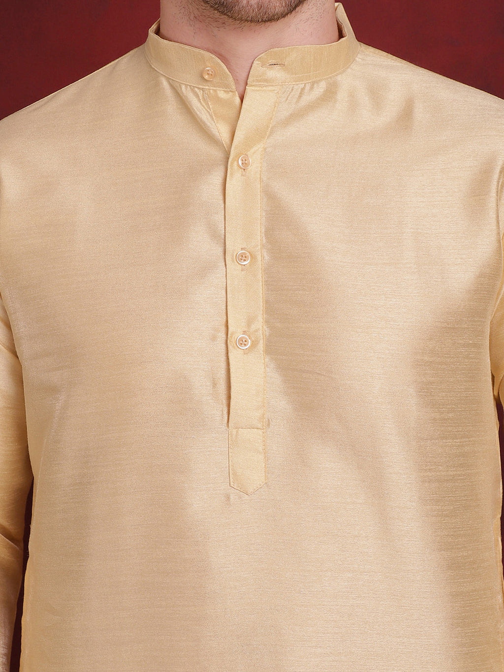 Jompers Men's White Woven Design Nehru Jacket With Kurta Pyjama Set