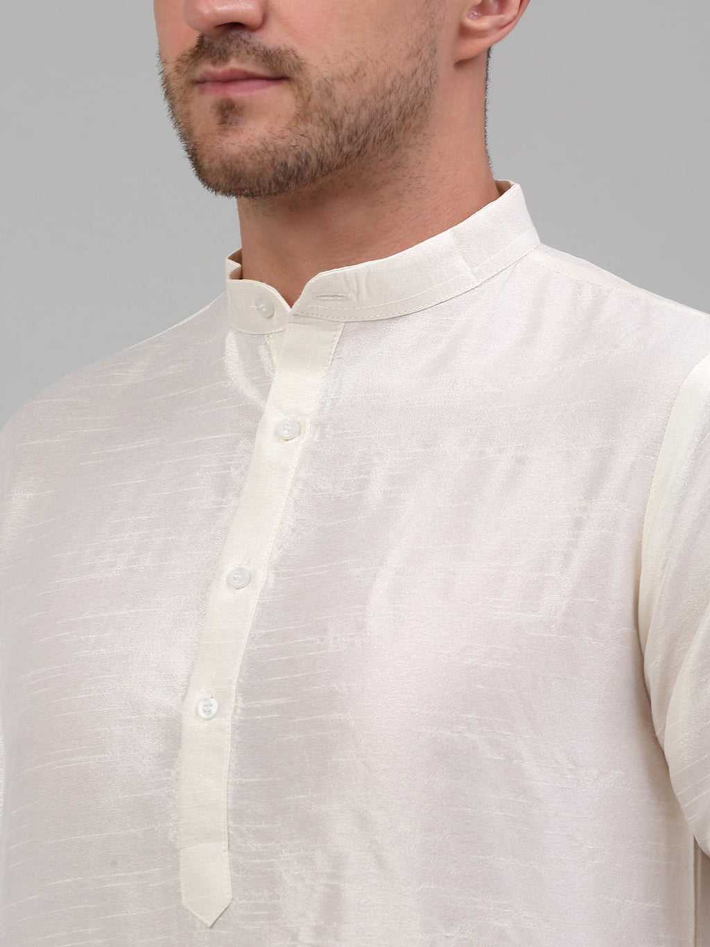 Jompers Men's Embroidered Nehru Jacket With Solid Kurta Pyjama Set - Black