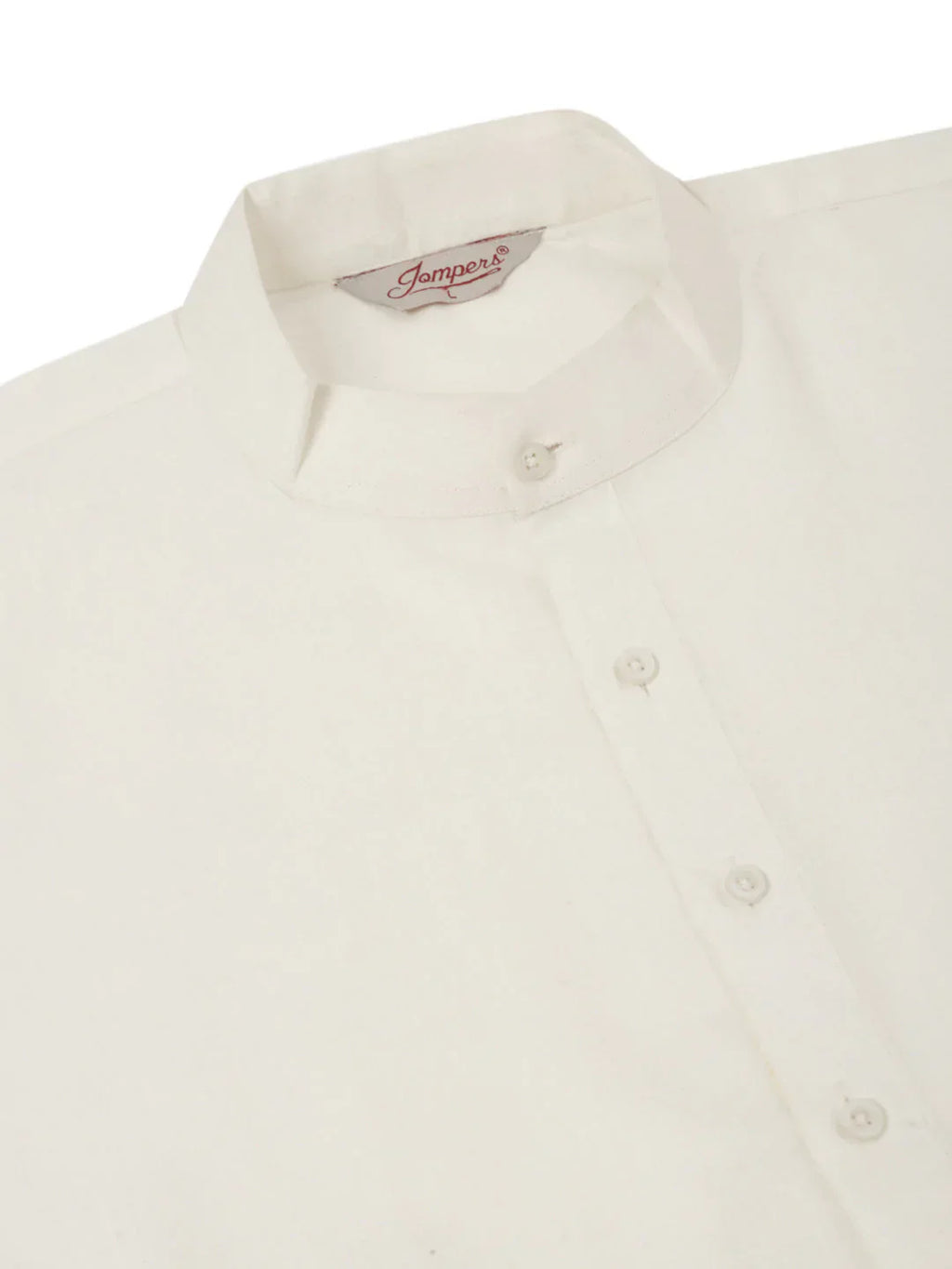 Jompers Men's White Cotton Blend Kurta with Pyjamas & Yellow Embroidered Nehru Jacket
