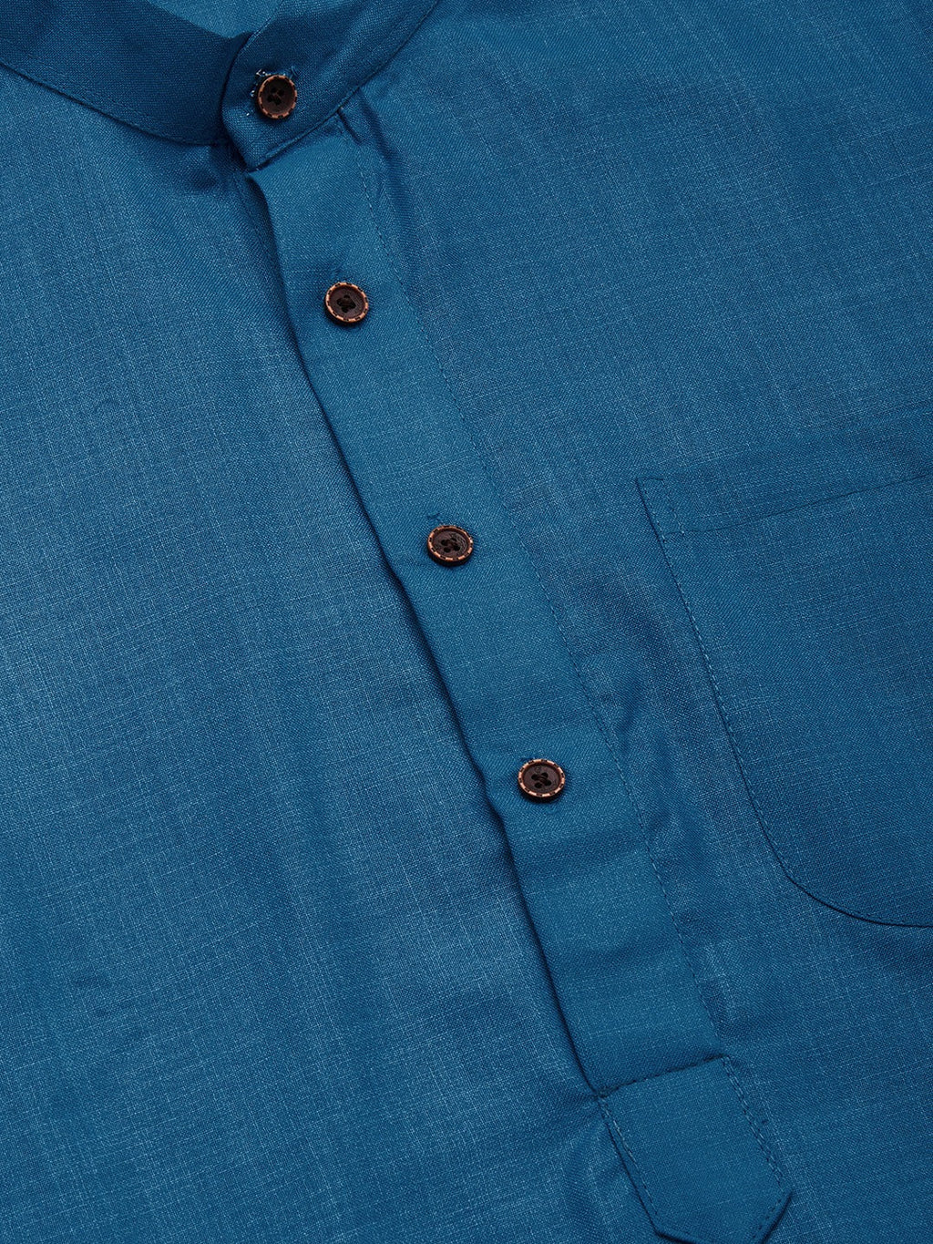 Jompers Men's peacock Cotton Solid Kurta Only