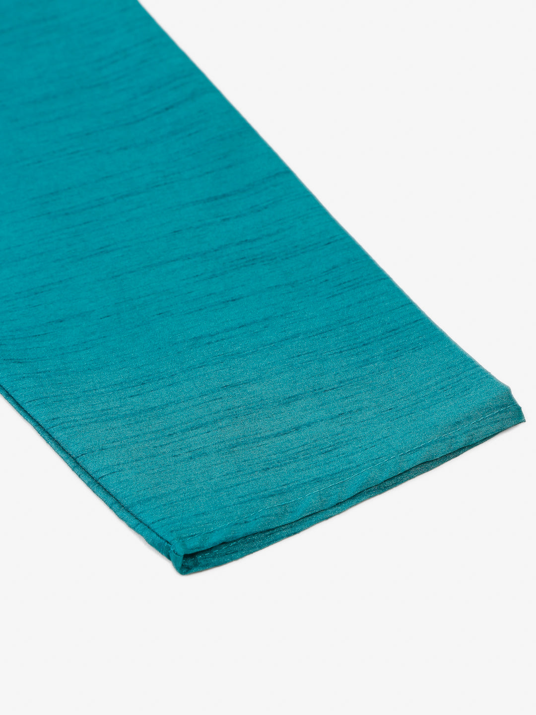 Jompers Men's Solid Dupion Silk Kurta Payjama Set - Teal