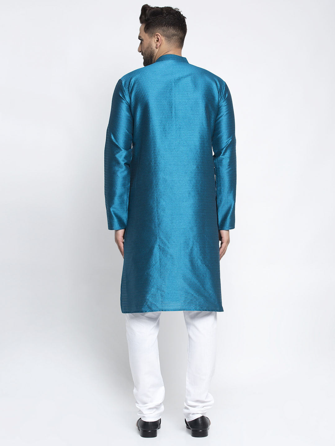 Jompers Men's Peacock Woven Kurta Only
