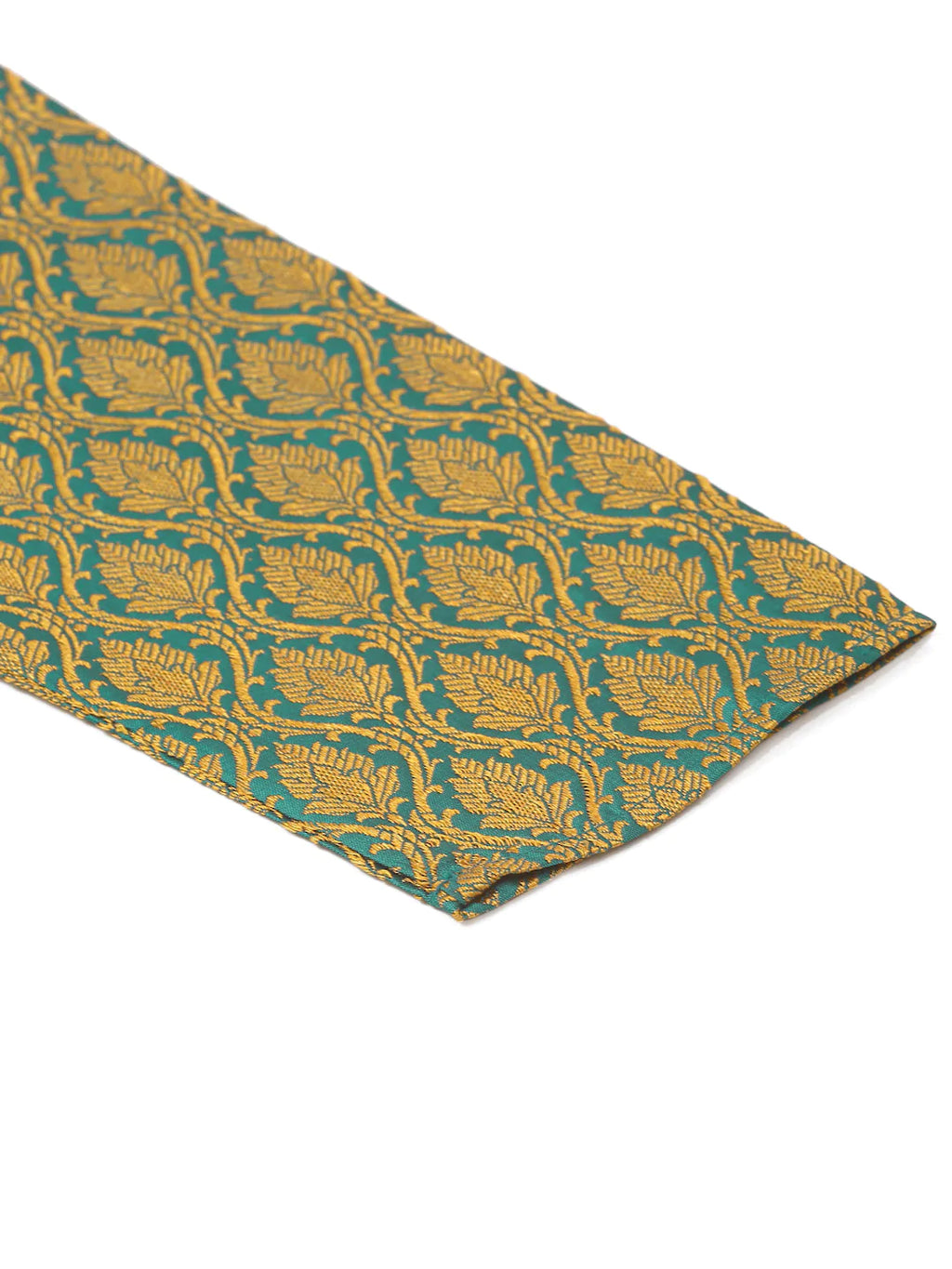 Jompers Men's Woven Design Jacquard Kurta Pyjama - Green