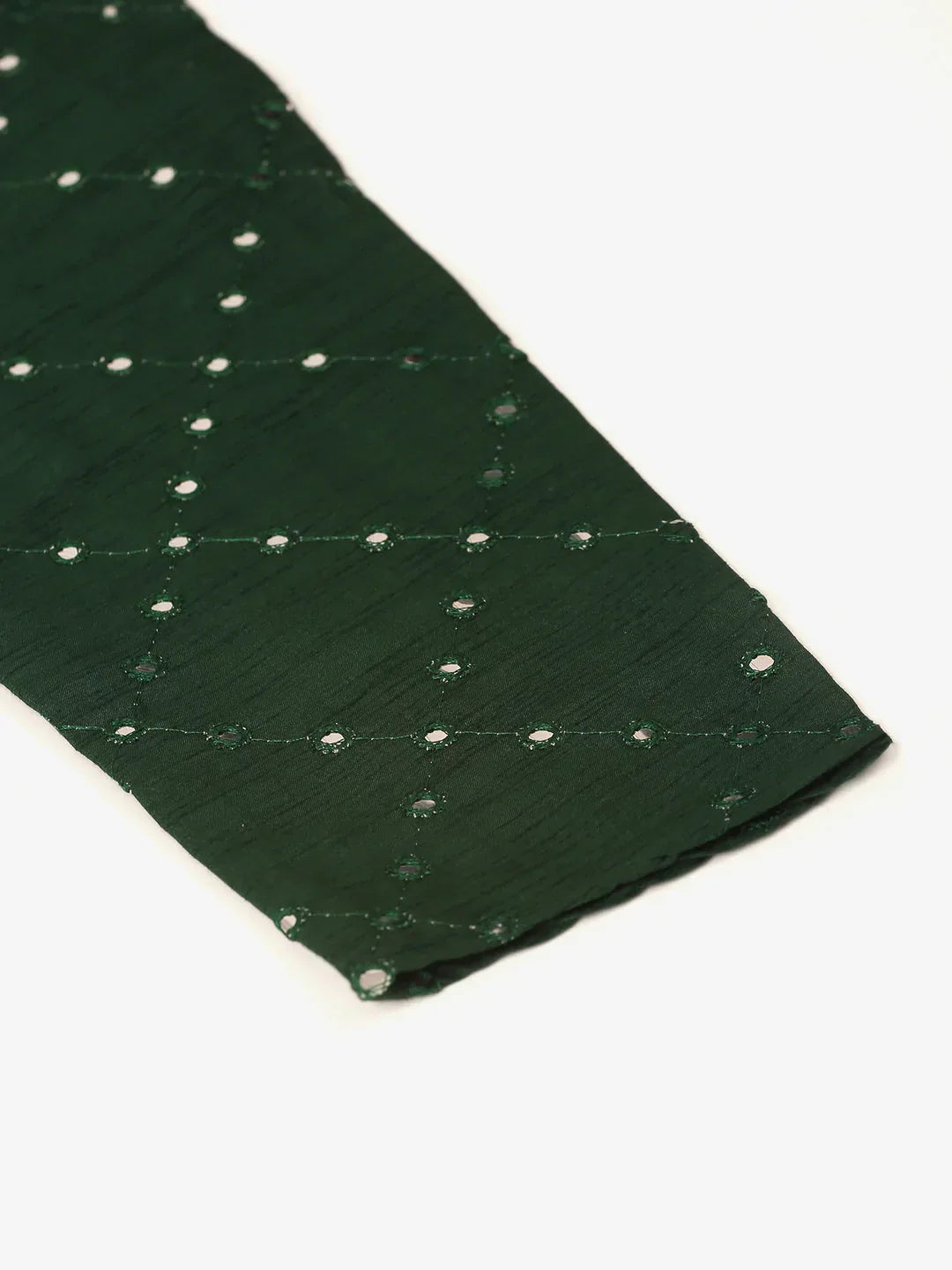Jompers Men's Green Mirror Work Kurta Pyjama