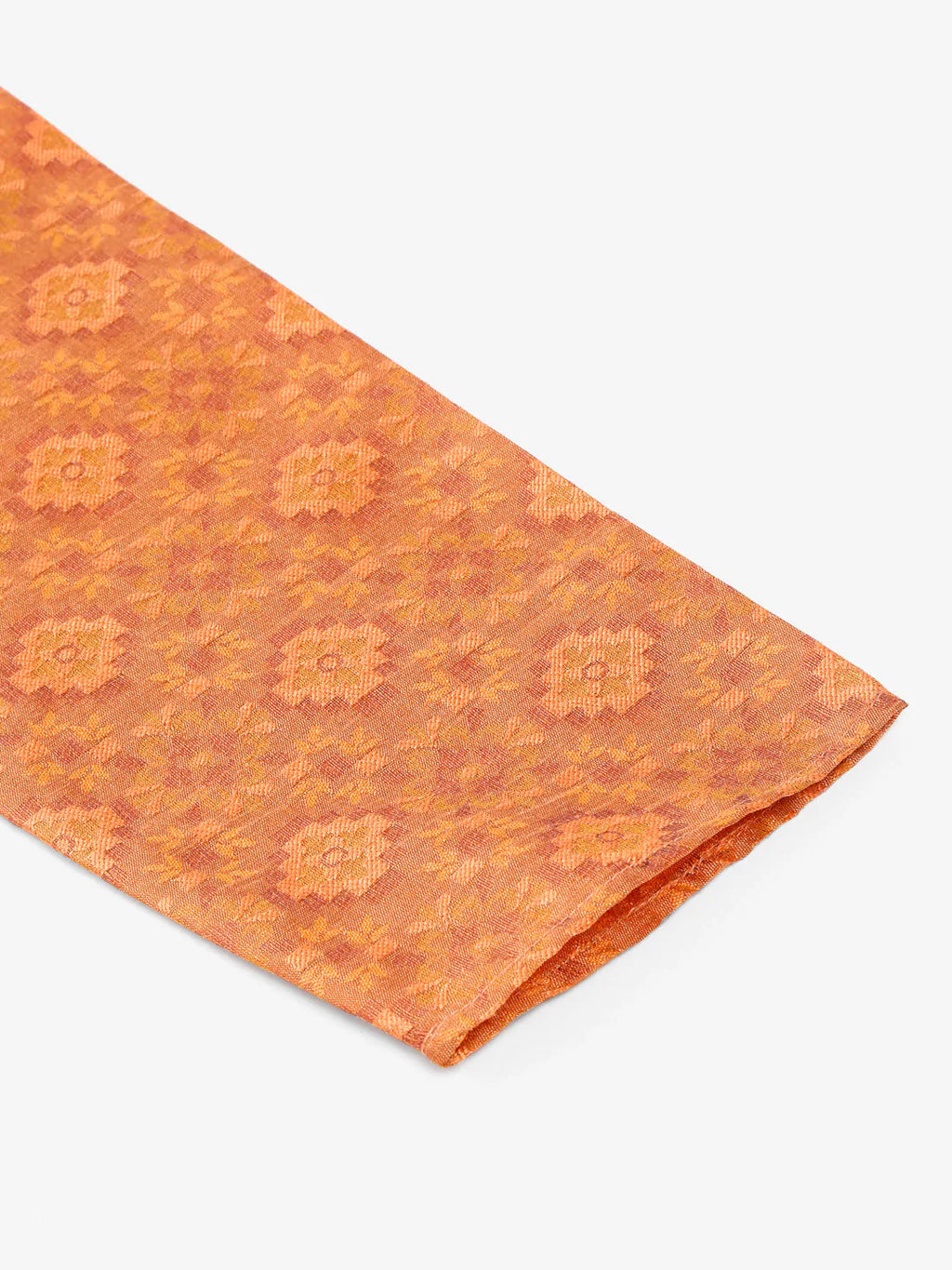 Jompers Men's Peach Floral Printed Kurta with Churidar