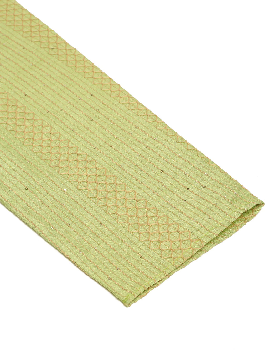 Jompers Men's Pista Green Embroiderd Kurta Pajama