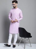 Jompers Men's Solid Pure Cotton Kurta With Pyjamas - Purple