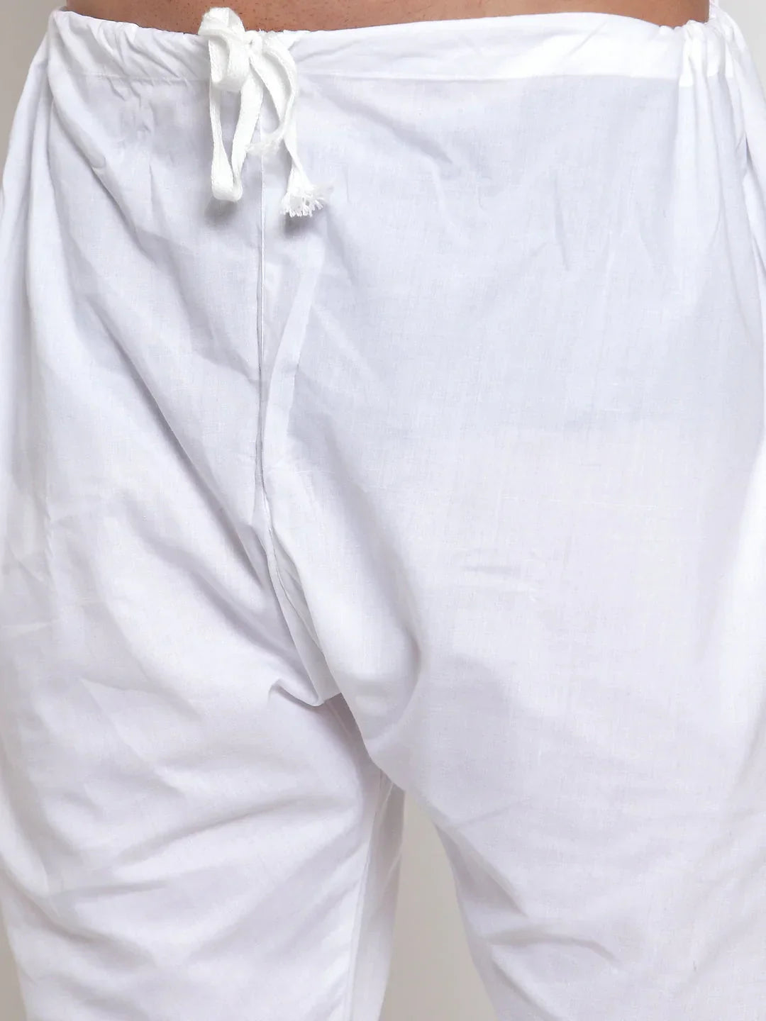 Jompers Men's Maroon Chikan Kurta with Churidar