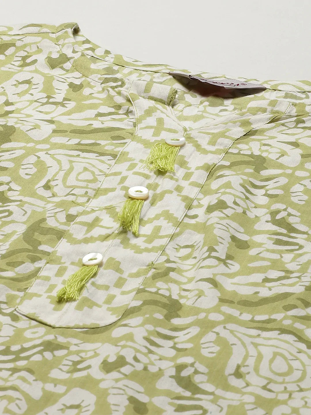 Jompers Women's Green Ethnic Motifs Printed Pure Cotton Kurta with Trousers & Dupatta